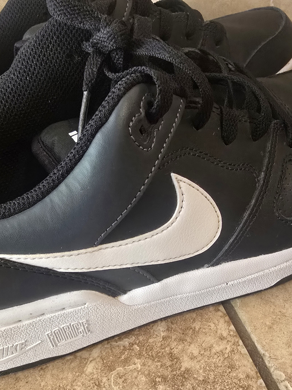 Nike Force Men’s Black/White Low-Top Sneakers